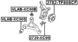2782-TF80SCF - FRONT WHEEL HUB