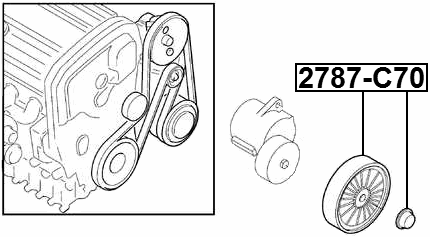 2787-C70 - TENSION PULLEY