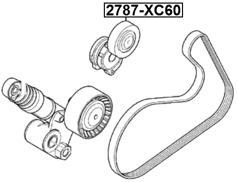 2787-XC60 - TENSION PULLEY