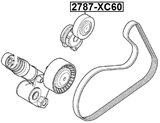2787-XC60 - TENSION PULLEY