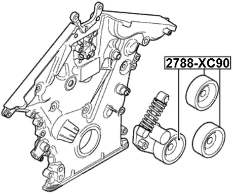 2788-XC90 - PULLEY IDLER