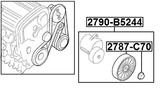 2790-B5244 - BELT TENSIONER