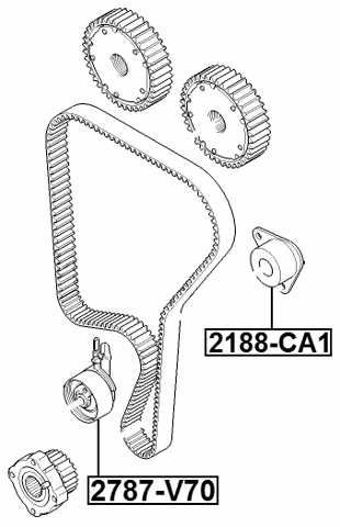 2790-V70 - TIMING BELT TENSIONER PULLEY