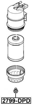 2799-DPD - FUEL FILTER DRAIN PLUG