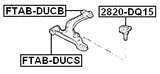 2820-DQ15 - BALL JOINT FRONT LOWER ARM