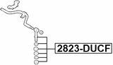 2823-DUCF - FRONT STABILIZER LINK / SWAY BAR LINK