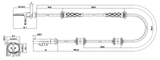 28606-001 - ABS SENSOR REAR