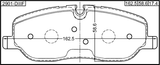 2901-DIIIF - PAD KIT, DISC BRAKE, FRONT - KIT (INCLUDING BOLTS, WITH ANTI SQUEAL SHIM)