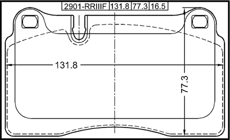 2901-RRIIIF - PAD KIT, DISC BRAKE, FRONT
