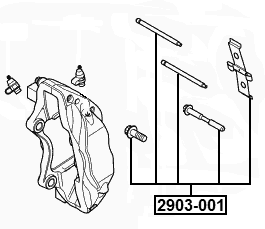 2903-001 - DISC BRAKE CLIP SET