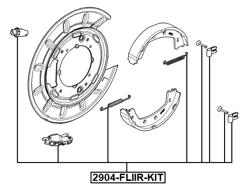 2904-FLIIR-KIT - BRAKE SHOE FITTING KIT