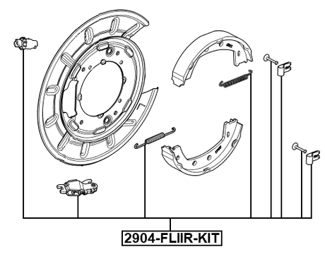 2904-FLIIR-KIT - BRAKE SHOE FITTING KIT