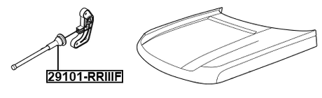 29101-RRIII - CABLE ASSEMBLY HOOD LOCK CONTROL