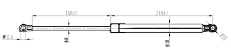 29117-002 - BONNET GAS STRUT L405/230N