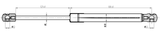 29117-003 - BONNET GAS STRUT L320/410N