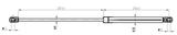 29117-005 - BOOT GAS STRUT L515/580N