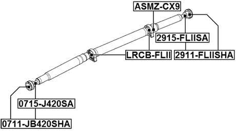 2915-FLIISA - DRIVE SHAFT CV JOINT BOOT