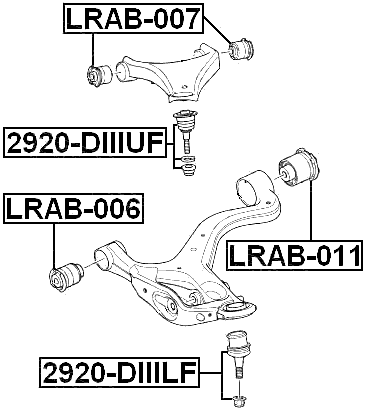 2920-DIIILF - BALL JOINT FRONT LOWER ARM