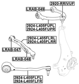 2920-RRIVUF - BALL JOINT FRONT UPPER ARM