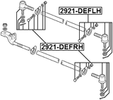 2921-DEFRH - STEERING TIE ROD END RIGHT
