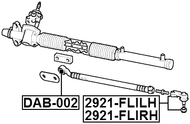 2921-FLILH - STEERING TIE ROD END LEFT