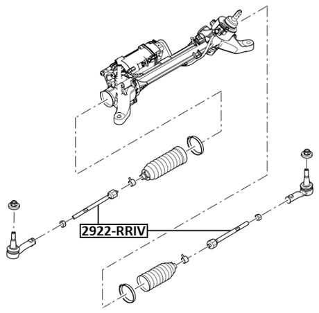 2922-RRIV - STEERING TIE ROD