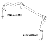 2923-L409RLH - REAR LEFT STABILIZER LINK
