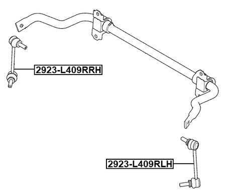 2923-L409RLH - REAR LEFT STABILIZER LINK