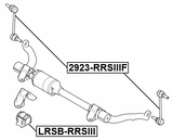 2923-RRSIIIF - FRONT STABILIZER LINK / SWAY BAR LINK