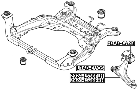 2924-L538FLH - LEFT FRONT ARM