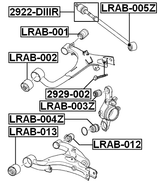2929-002 - CAMBER ADJUSTING ECCENTRIC BOLT
