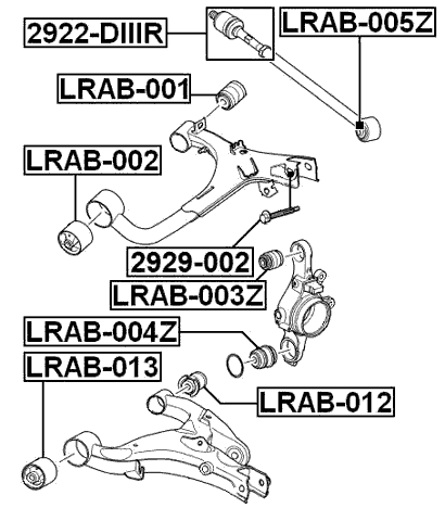 2929-002 - CAMBER ADJUSTING ECCENTRIC BOLT