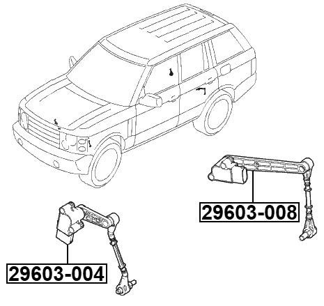 29603-004 - FRONT LEVEL SENSOR (WITH LINK)