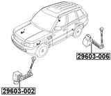 29603-006 - REAR LEVEL SENSOR (WITH LINK)