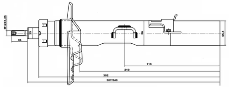 29664167RL - SHOCK ABSORBER REAR LEFT