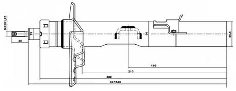 29664168RR - SHOCK ABSORBER REAR RIGHT