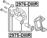 2975-DIIIR - REAR BRAKE CALIPER REPAIR KIT (SET FOR ONE SIDE)