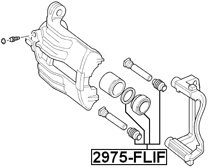 2975-FLIF - FRONT BRAKE CALIPER REPAIR KIT (SET FOR TWO SIDES)