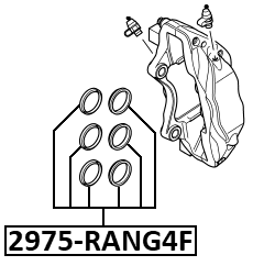 2975-RANGF - FRONT BRAKE CALIPER REPAIR KIT (SET FOR ONE SIDE)
