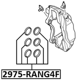 2975-RANGF - FRONT BRAKE CALIPER REPAIR KIT (SET FOR ONE SIDE)