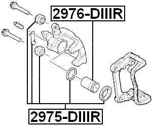 2976-DIIIR - REAR CALIPER PISTON D45