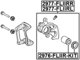 2977-FLIIRR - REAR RIGHT BRAKE CALIPER ASSEMBLY