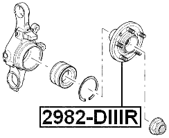 2982-DIIIR - REAR WHEEL HUB