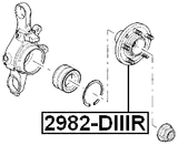 2982-DIIIR - REAR WHEEL HUB