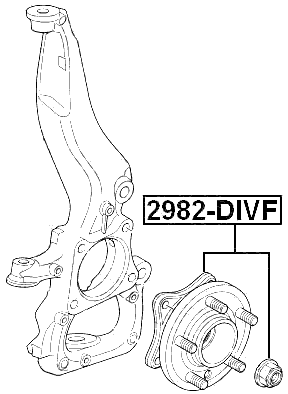 2982-DIVF - FRONT WHEEL HUB