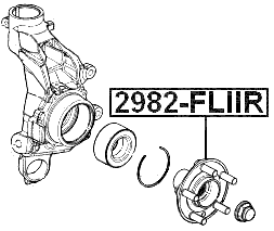 2982-FLIIR - REAR WHEEL HUB