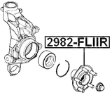 2982-FLIIR - REAR WHEEL HUB