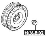 2985-001 - WHEEL NUT M14x1.5 L46.7