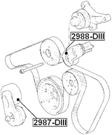 2987-DIII - TENSION PULLEY