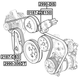 2990-306DT - BELT TENSIONER